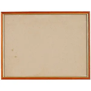 Рама со стеклом, коричневая с золотом, 30 х 40 см