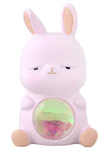 Светильник LED Кролик (розовый) (пластик) (12х10)