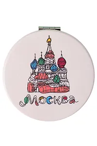 Зеркало мягкое "ХВБ, рисунок" (Москва) (7см) (320-19-D5)