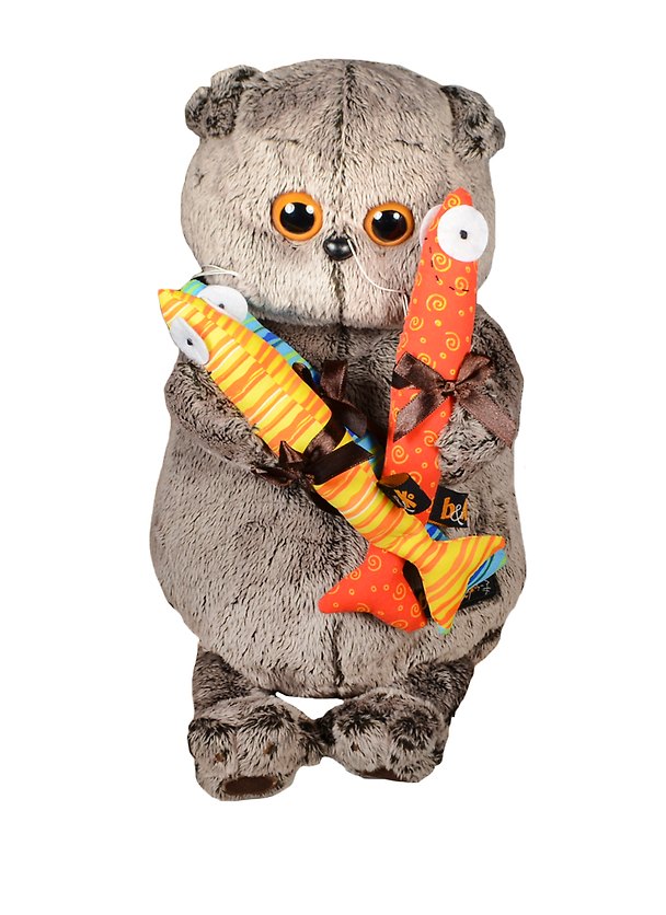 Игрушка мягкая Budi Basa, Басик и 3 цветных кильки 30см 2388197 — 1
