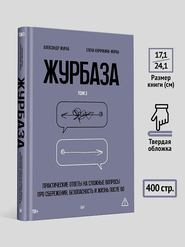 Книга Журбаза. Практические ответы на сложные вопросы про сбережения, безопасность и жизнь после 50. Том 3 (Александр Журба, Елена Курочкина-Журба) — 13