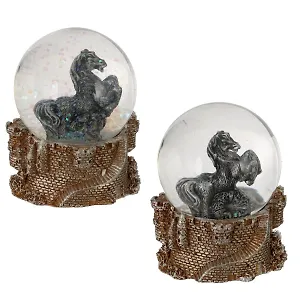 Фигурка декоративная в стеклянном шаре Лошадь, 2 варианта (7х7х8) (823318)