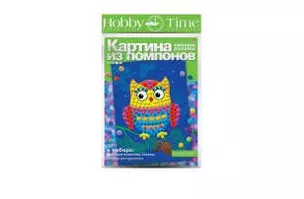 Набор для творчества, HOBBY TIME, Набор №2. Картина из помпонов Сова — 328796 — 1