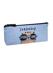 Пенал на молнии Животные в очках I'm A Cool Boy (ткань) (19х8)