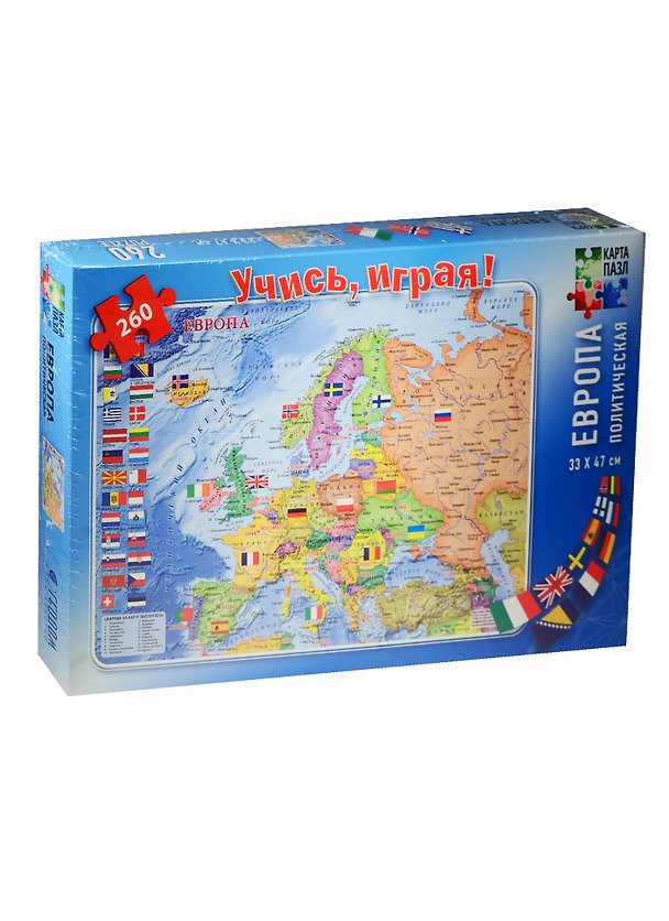 Карта-пазл. Европа политическая. 260 дет. 33*47см 2511741 — 1