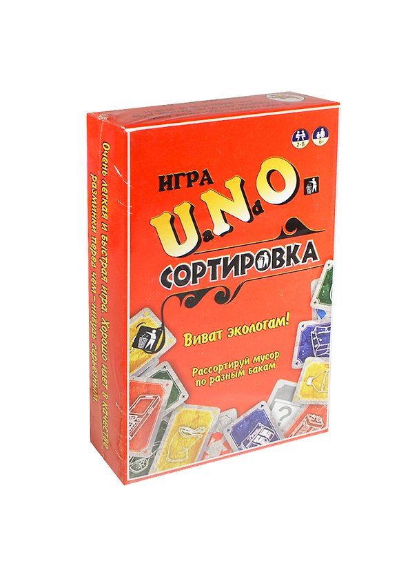 НИ Уно Сортировка (696054) (108 карт) (6+) (коробка) 2419396 — 1