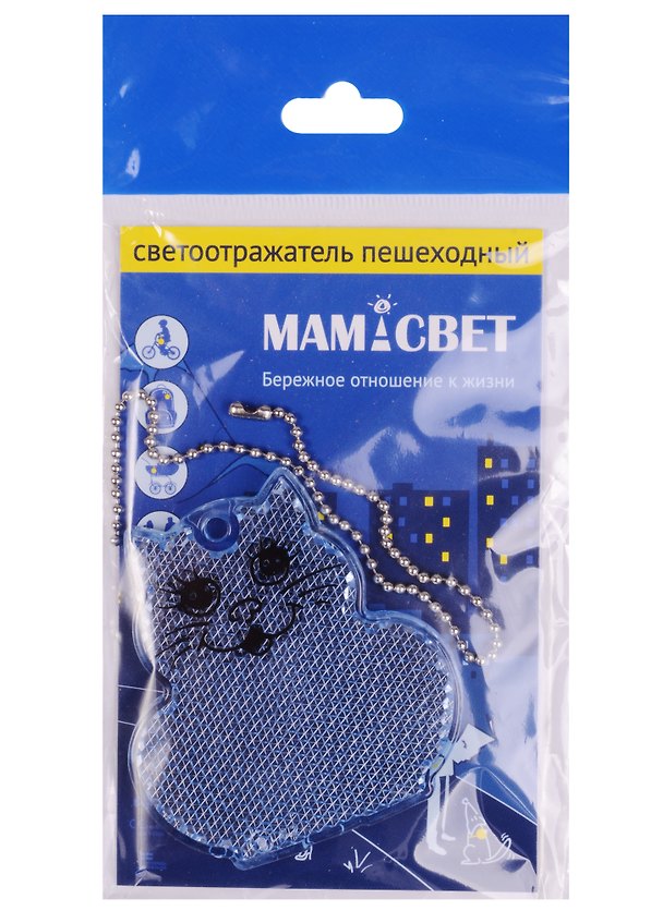 Световозвращающая подвеска Coreflect Кот синий (51019.30) 2593071 — 1