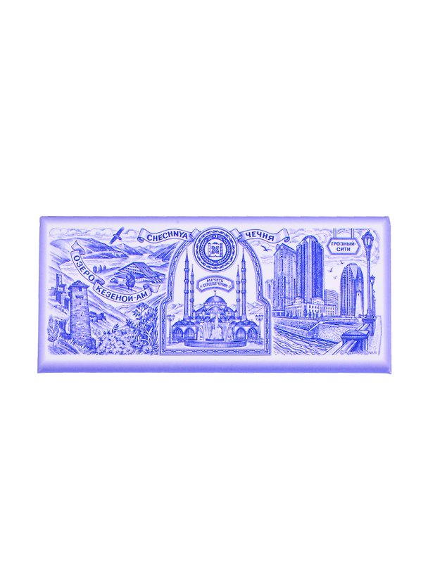 Магнит Чечня мет.пл. с син.рис. (02-2-83) 2858407 — 1