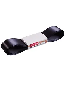 Лента атласная на бобине, 2смх4 ярда, 077- charcaol