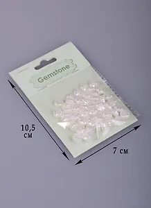 Бусины (8,5мм) (60шт.) (пластик) (1301075)