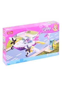 Конструктор пластиковый Sluban Розовая мечта. Самолет