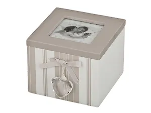 Шкатулка Прованс полоски и горошек (11х10х8) (222-216)