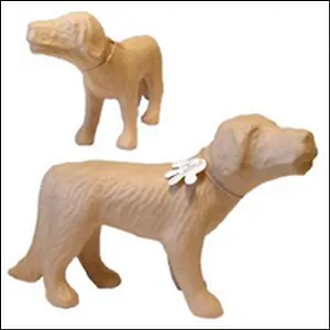 Фигурка из папье-маше объемная Собака (SA111) (мал) (7х27х1,7)