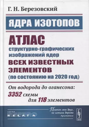 Ядра изотопов: Атлас структурно-графических изображений ядер всех известных элементов (по состоянию на 2020 год): От водорода до оганесона: 3352 схемы для 118 элементов — 2900261 — 1