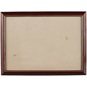 Рама со стеклом, дерево, коричневая с золотом, 25 х 35 см