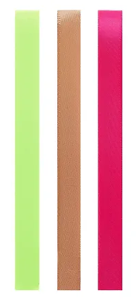 Закладки-ляссе 3 штуки 12*400мм "Neon" самоклеящиеся, для книг формата A4 2928977