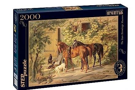 Пазл Step Puzzle, Русские музеи, Лошади у крыльца, 2000 элементов 2152994 — 1