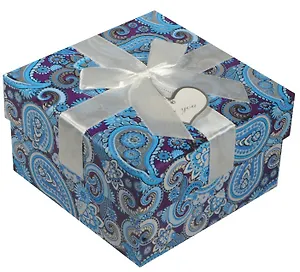 Коробка подарочная "Голубые огурцы"  11*11*6см