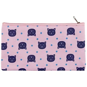 Пенал-косметичка «Коты на розовом», 21 х 12 см