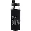 Бутылка в чехле My bottle/Май ботл черная (стекло) (500мл) — 2619460 — 1