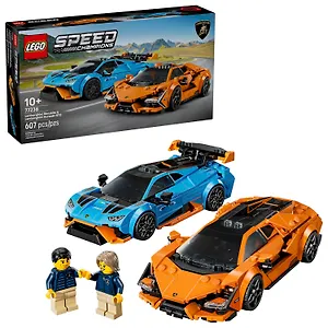 LEGO Speed Champions: Автомобили Lamborghini Revuelto & Huracan STO, 607 деталей (77238)