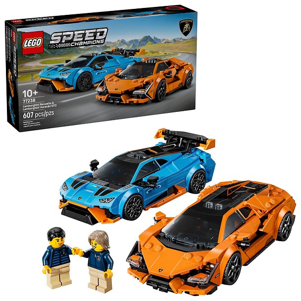 LEGO Speed Champions: Автомобили Lamborghini Revuelto & Huracan STO, 607 деталей (77238) 3139762 — 1