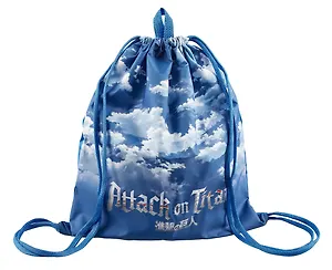 Мешок для сменной обуви "Атака Титанов. Облака. Сезон 1-3", 41 х 49 см, 1 отделение