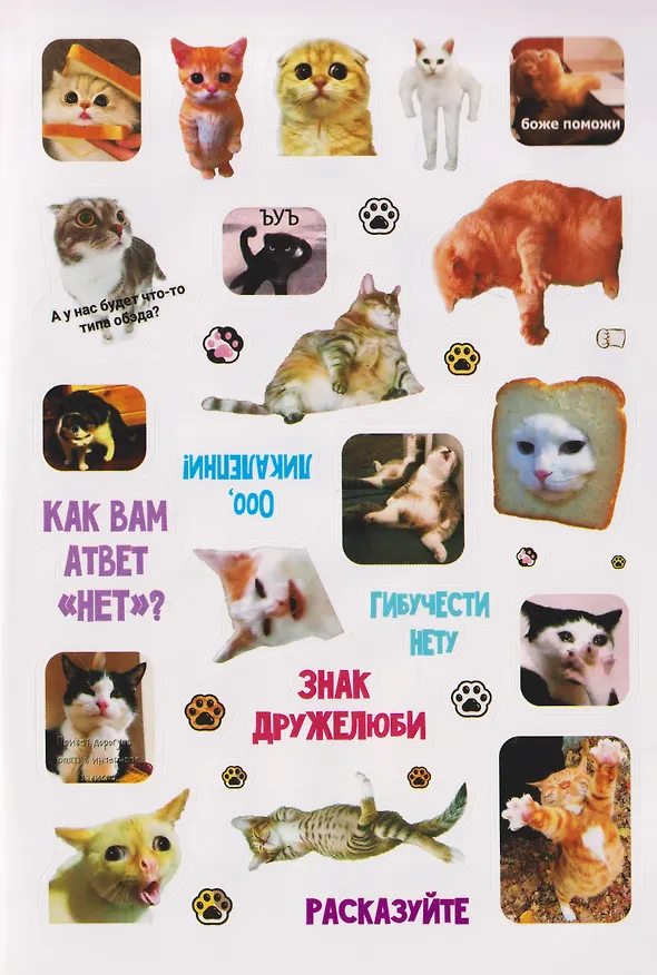 Книга Мяумемы. Котостикеры с ВАУ-эффектом! Наклейки () — 4
