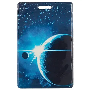 Чехол для карточек Космос Планета на синем фоне