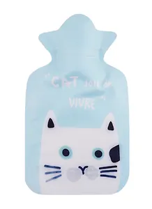 Грелка водяная Котик с круглыми глазами (ПВХ) (200 мл)