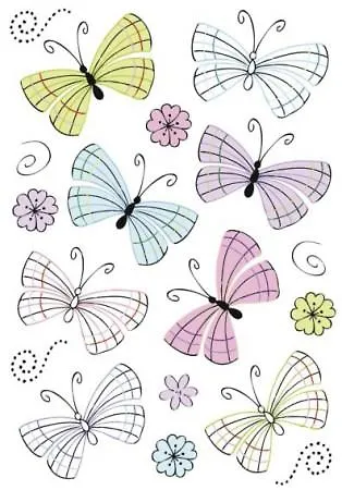 HERMA Наклейки DECOR Воздушные бабочки 3379 310314 — 1