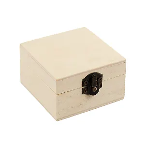 Набор для творчества. Шкатулка для росписи Квадрат 4*6,9*6,9 (дерево)