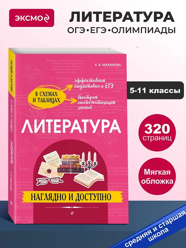Книга Литература: наглядно и доступно (Елена Маханова) — 6
