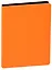 Ежедневник недат. А5 136л "Наппа" неоново-оранжевый, кожзам, мягк. переплет, черный срез, ляссе, Escalada — 244739 — 1