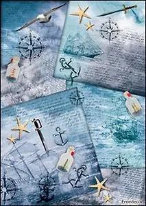 Скраб-карта Дневник моряка А4 (sck132)