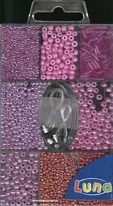 Набор бисера Розовый (0620220) (75 гр) (3+) (упаковка)