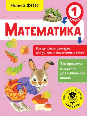 Математика. Все цепочки примеров для устных и письменных работ. 1 класс — 2681528 — 1