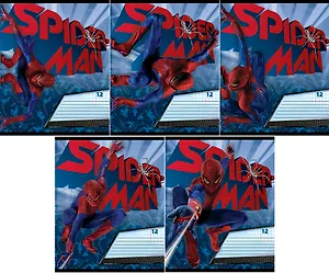 Тетрадь 12л узк.лин. "Spider-man" выб.УФлак, тиснение фольгой, ассорти, Disney