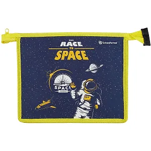 Папка для тетрадей А5 "RACE TO SPACE" молния, пластик