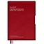 Еженедельник дат. 2025г. А6+ 132*186 80л "Шеврет глосс" красный, мягк.переплет, застежка-резинка, тиснение фольгой, металл.шильд, офсет, ляссе — 3054941 — 1
