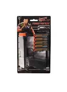 Пистолет (31,7х15,2см) c присосками (5шт) (HT1153-R) (167703) (в кор. 9х24шт)