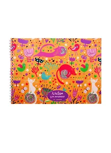 Альбом для рисования Unnika, "Кошачьи игры", А4, 20 листов, на гребне