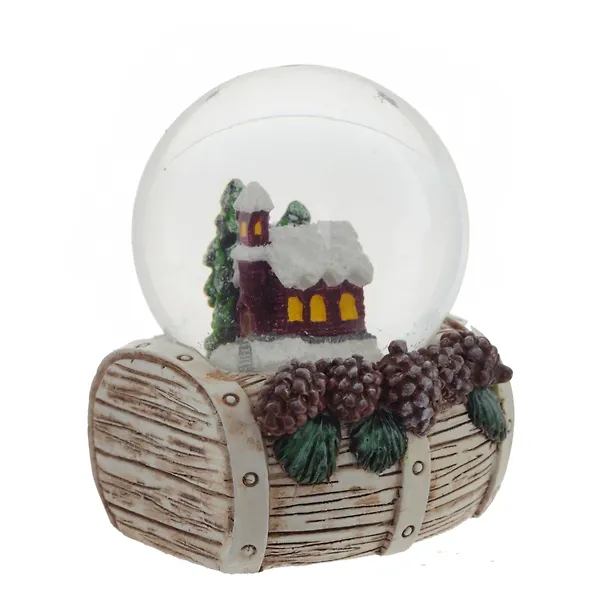 Фигурка декоративная в стеклянном шаре Домик, 3 варианта (4,5 см) 3126889 — 2