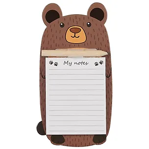 Блок для записей «Милые животные» с карандашом, 9 х 17 см 252328