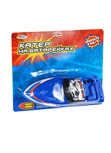 Катер Полицейский патруль (V9005-R) (180892) (28х23см) (свет) (Играем вместе) (на бат.) (блистер) (в кор. 6х12шт)