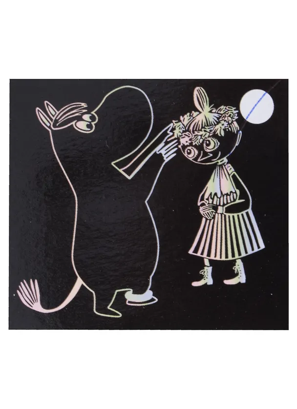 Гравюра MOOMIN с голографическим эффектом Фрекен Снорк и Мюмла (Гр-03) 2874193 — 1