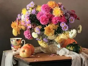 Алмазная мозаика Яркий пышный букет, 22*32 см. 343735