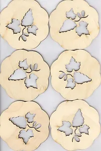 Набор подставок под чашки Виноград 9 см (13785) (упаковка)