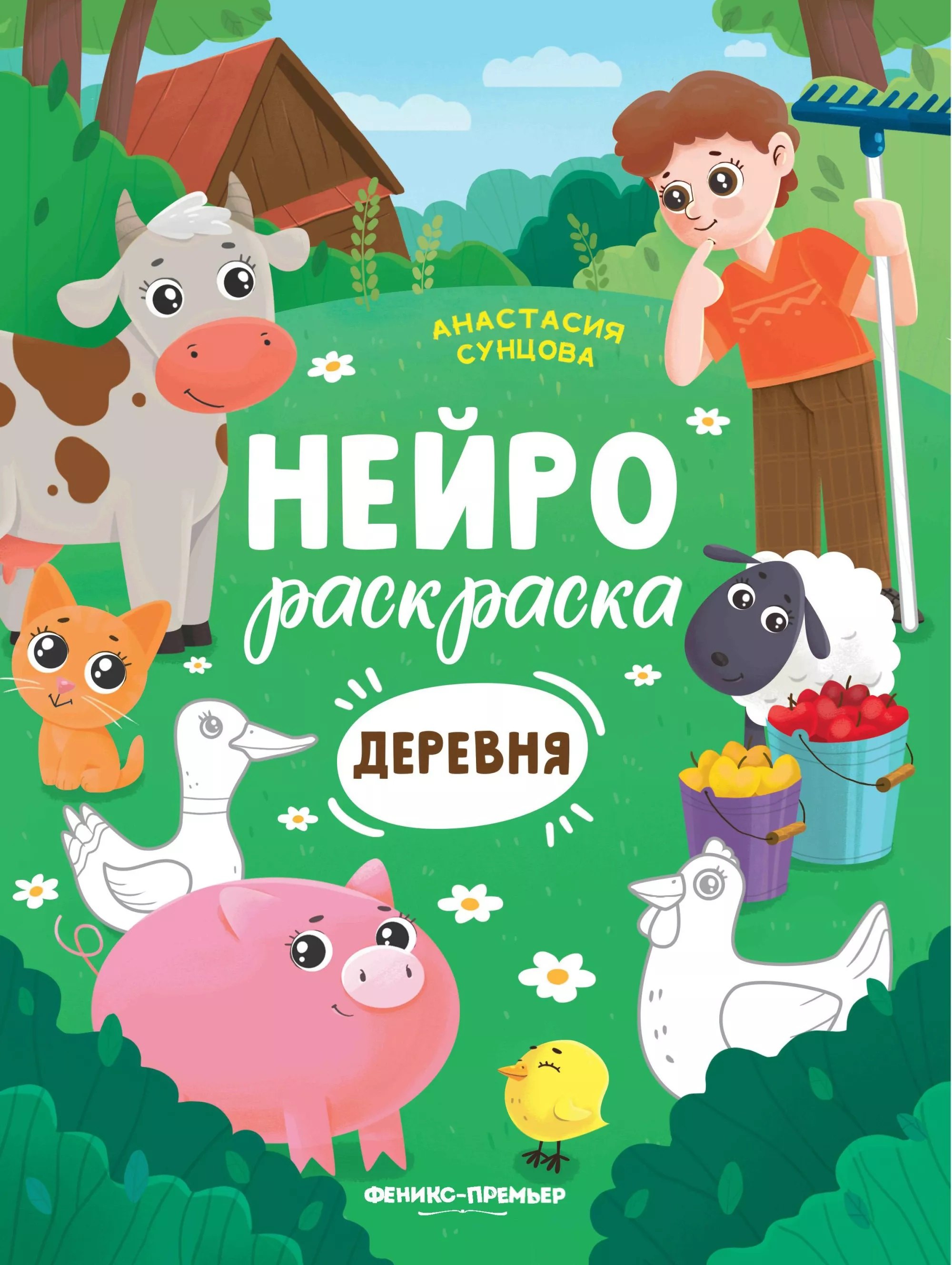 

Деревня: книжка-раскраска