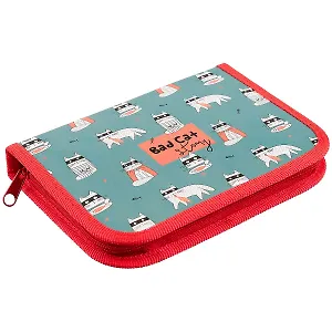 Пенал 1отд. "Bad cat story" 19*13см, молния, лам.картон